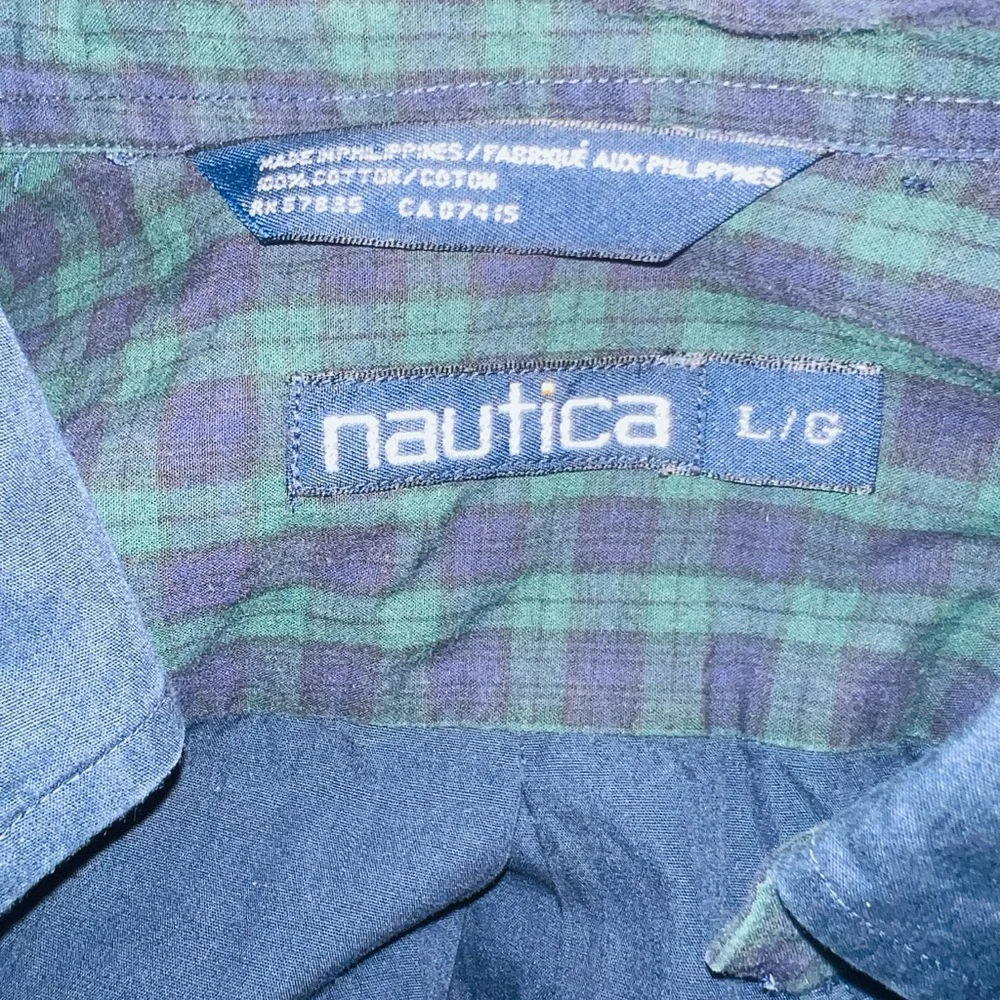 Nautica Blue Casual‎ Button Down Shirt